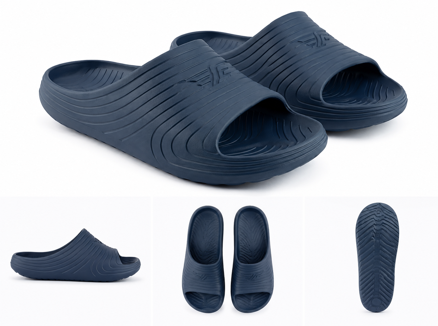 RedTape Men's EVA Comfort Sliders – Navy Blue