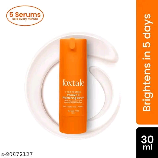 FoxTale vitamin-c Seram Vitamin C Serum 15% L-Ascorbic Acid and 1% Vitamin E Brightening Serum-30ml