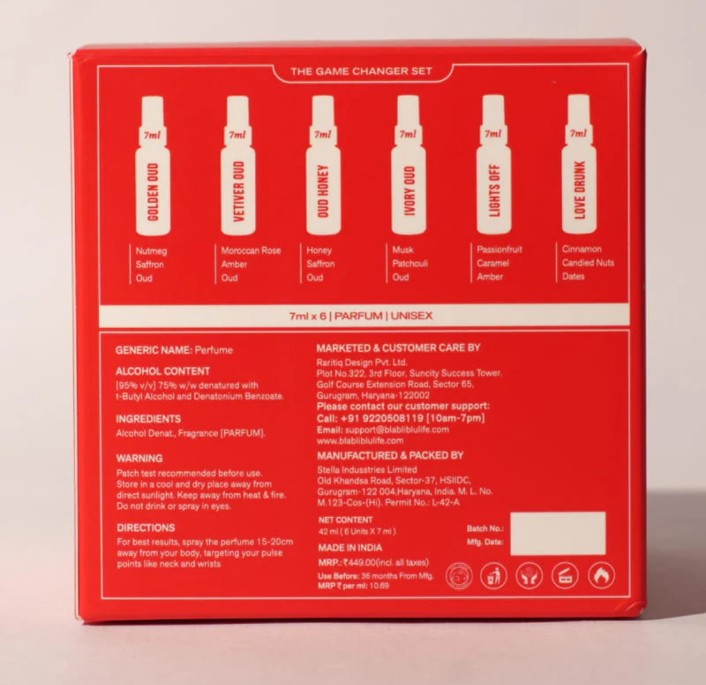 BLABLIBLU The Game Changer Perfume Trial Set for Men